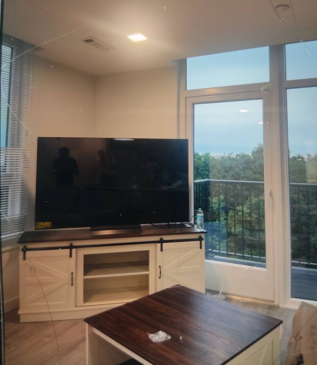 TV stand we assembled 