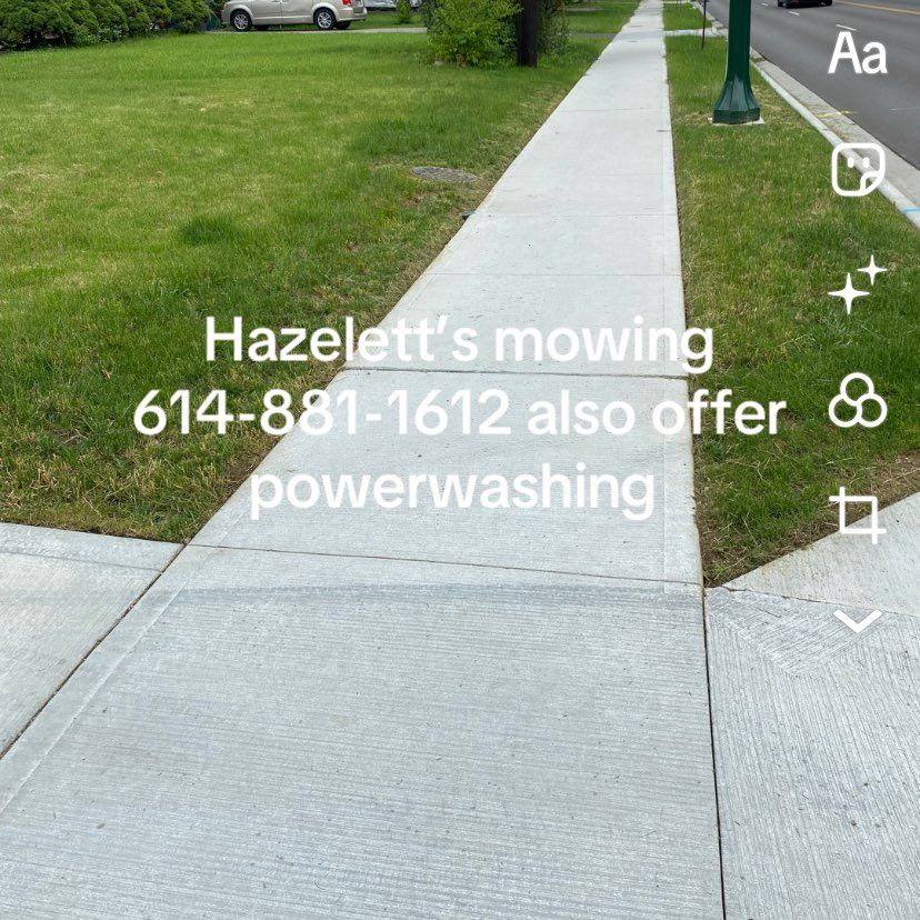 Hazelett’s mowing and powerwashing