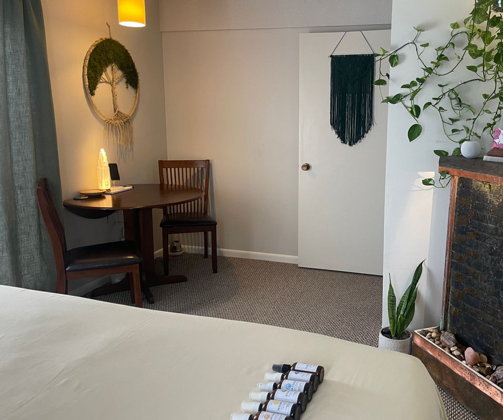 Relax to the sound of our in-room fountain during 
