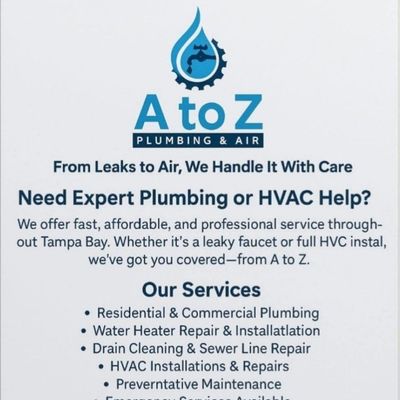 Avatar for A To Z Plumbing and air Llc