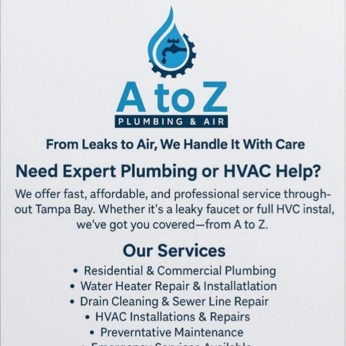 A To Z Plumbing and air Llc