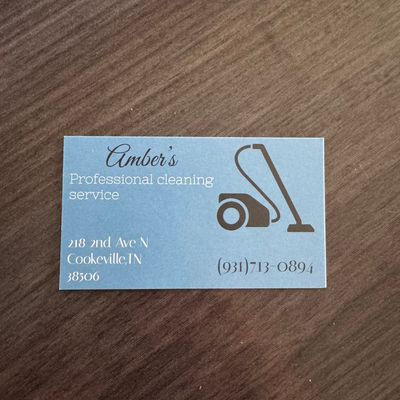 Avatar for Amber’s professional cleaning services
