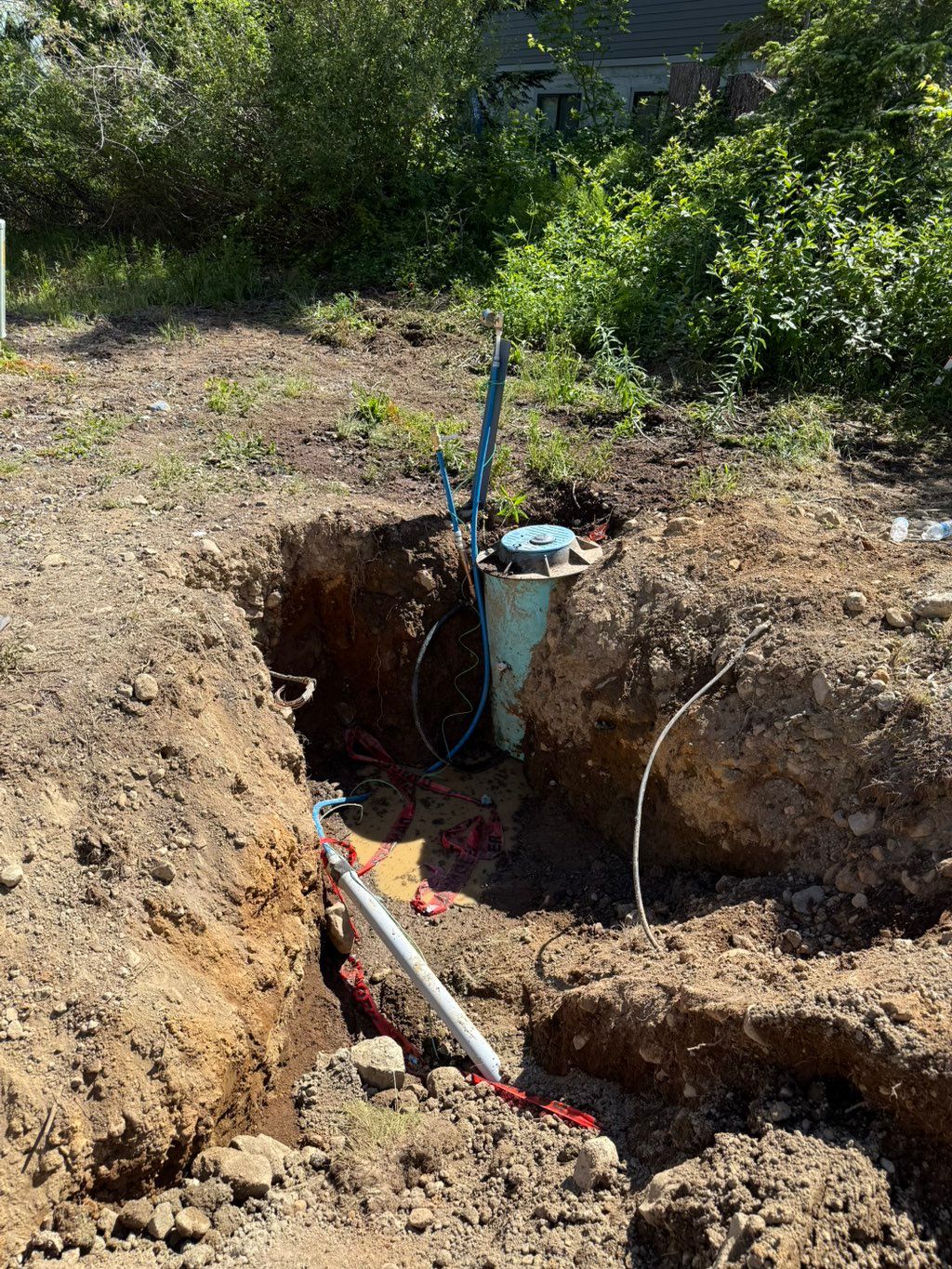 Installed Temp water for operators til ground was 
