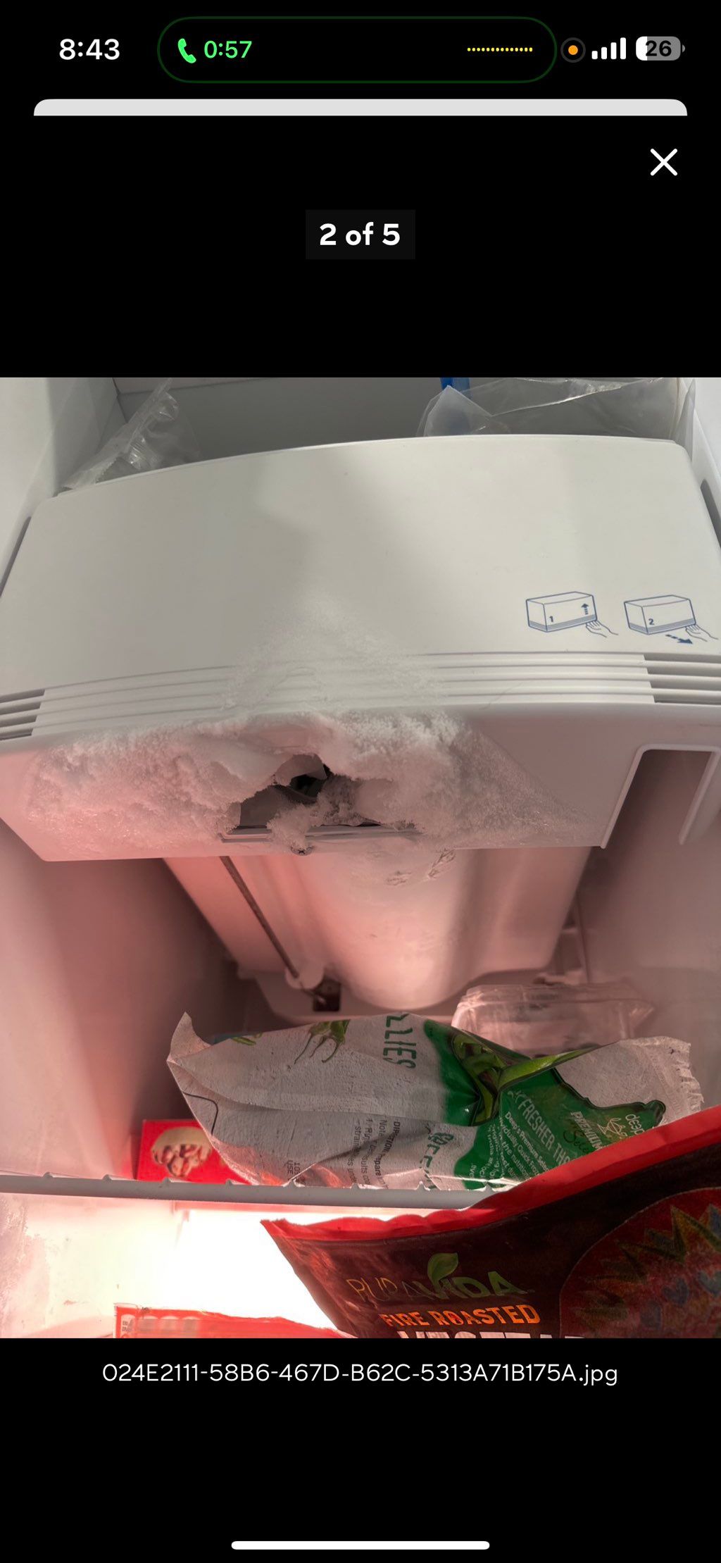 GE
Refrigerator Ice Dispenser
Solenoid get replace