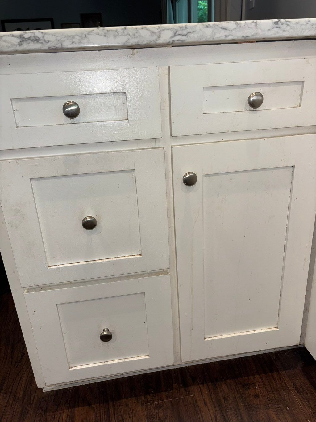 Cabinet deep clean before 