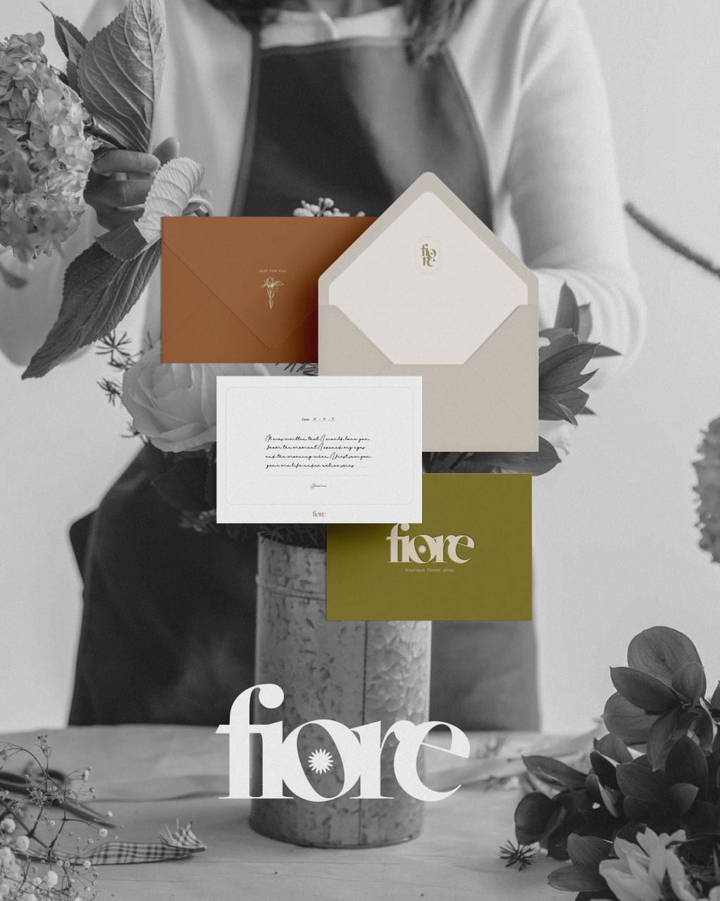 Fiore Flower Shop Delivery Cards