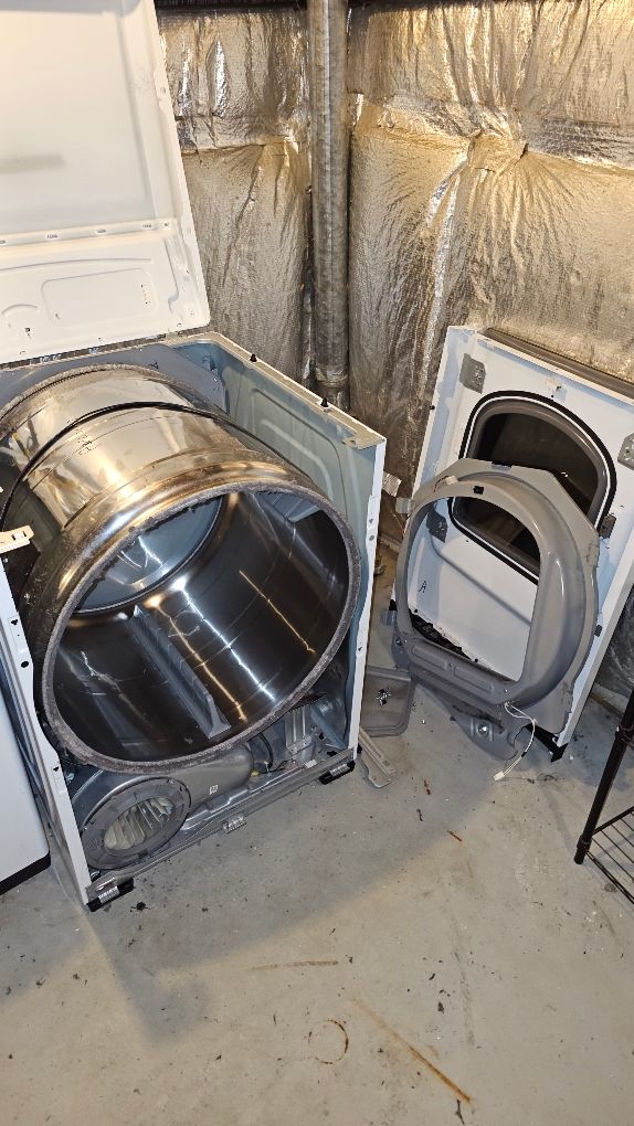 Dryer drum support rollers replacement 