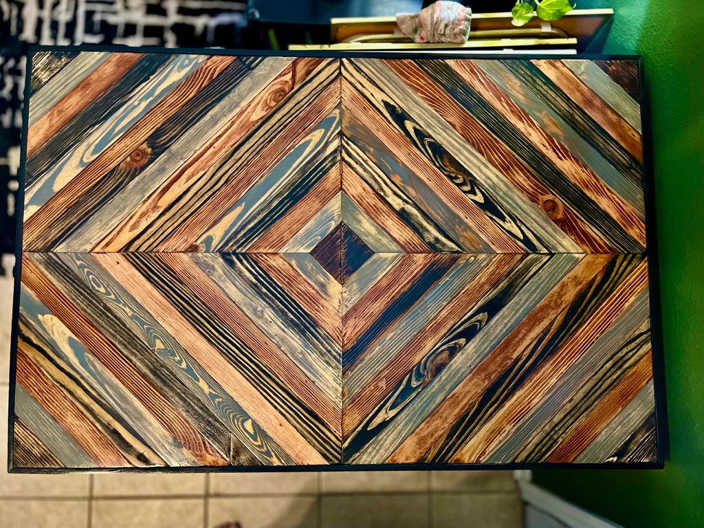 Reclaimed Wood Table/ Dog Crate Top