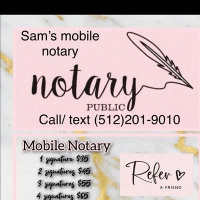 Avatar for Sam’s Mobile Notary