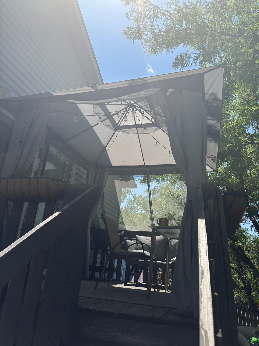 Assembly and installation of outdoor gazebo
