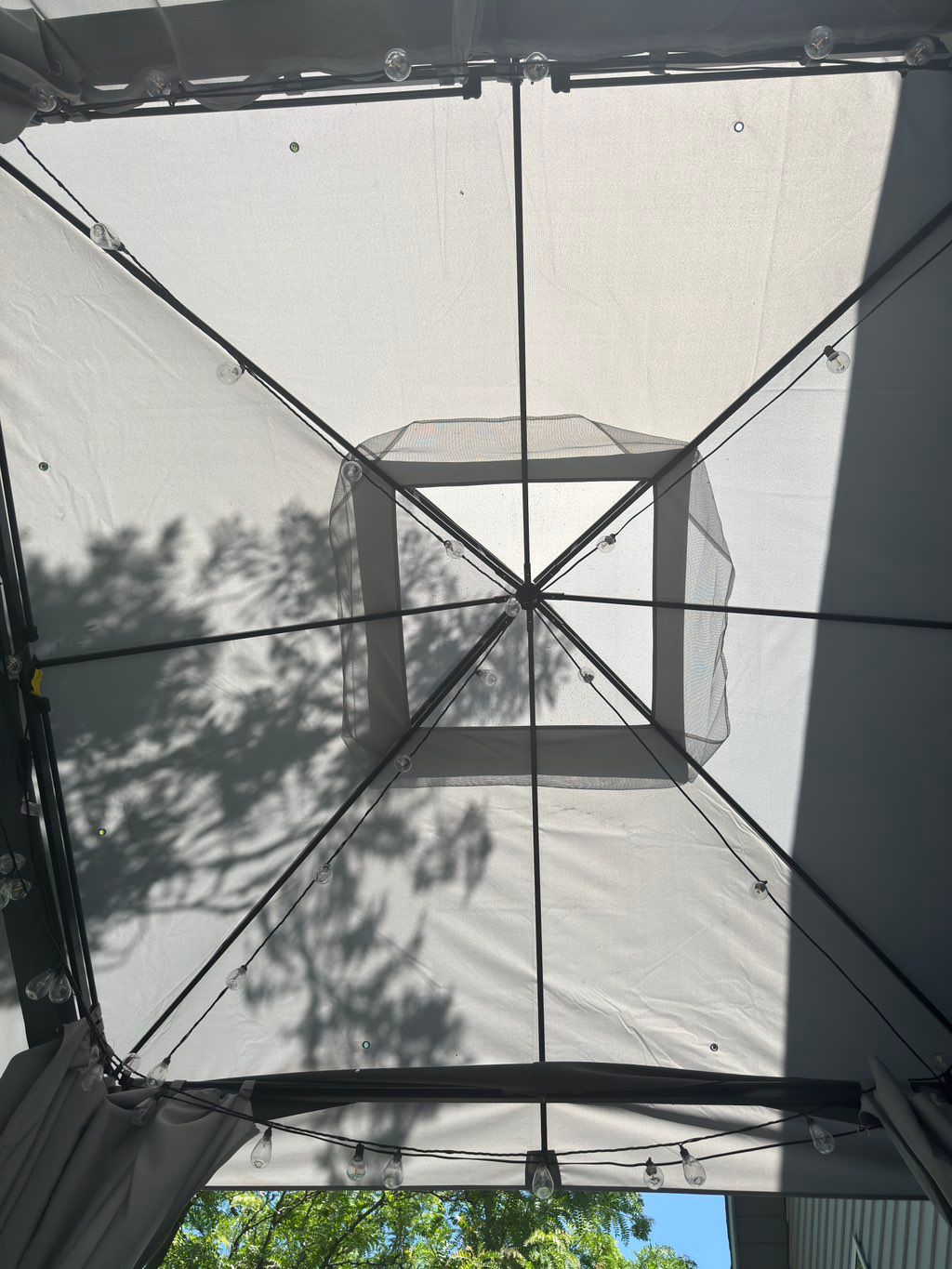 Assembly and installation of outdoor gazebo