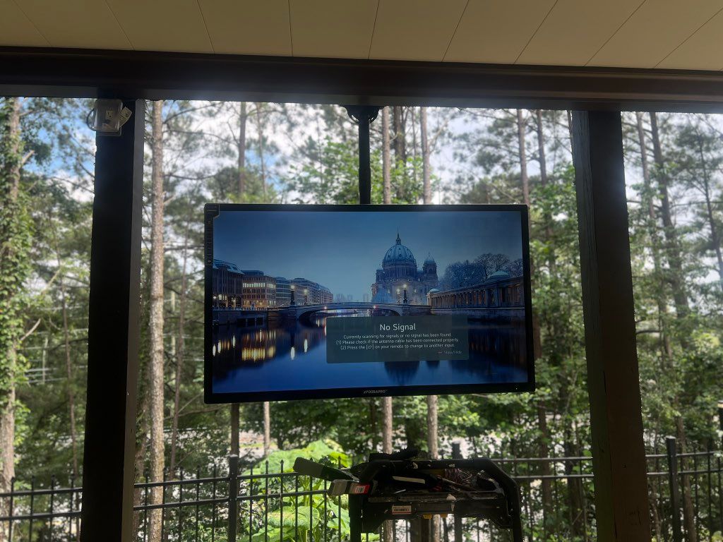 I do outdoor mounts too #Durapro all weather tv 