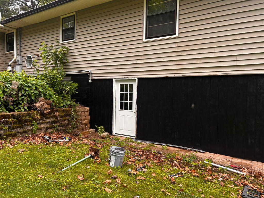 After of back of garage 