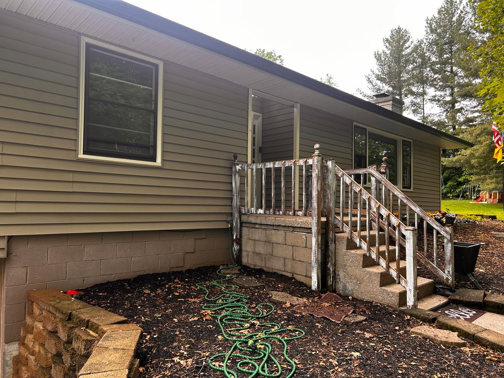 Before of front porch 