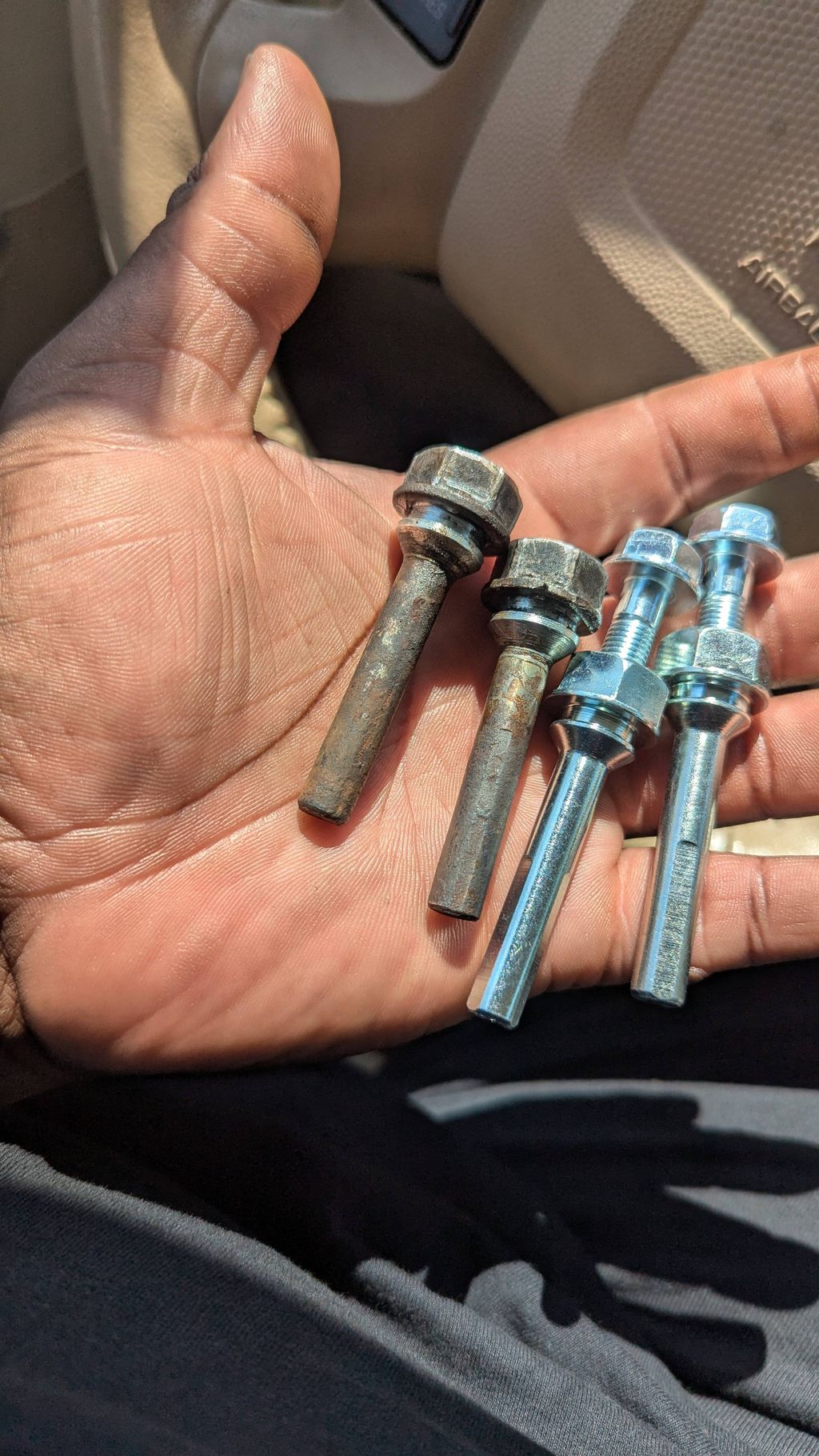 Rusted caliper guide pins 