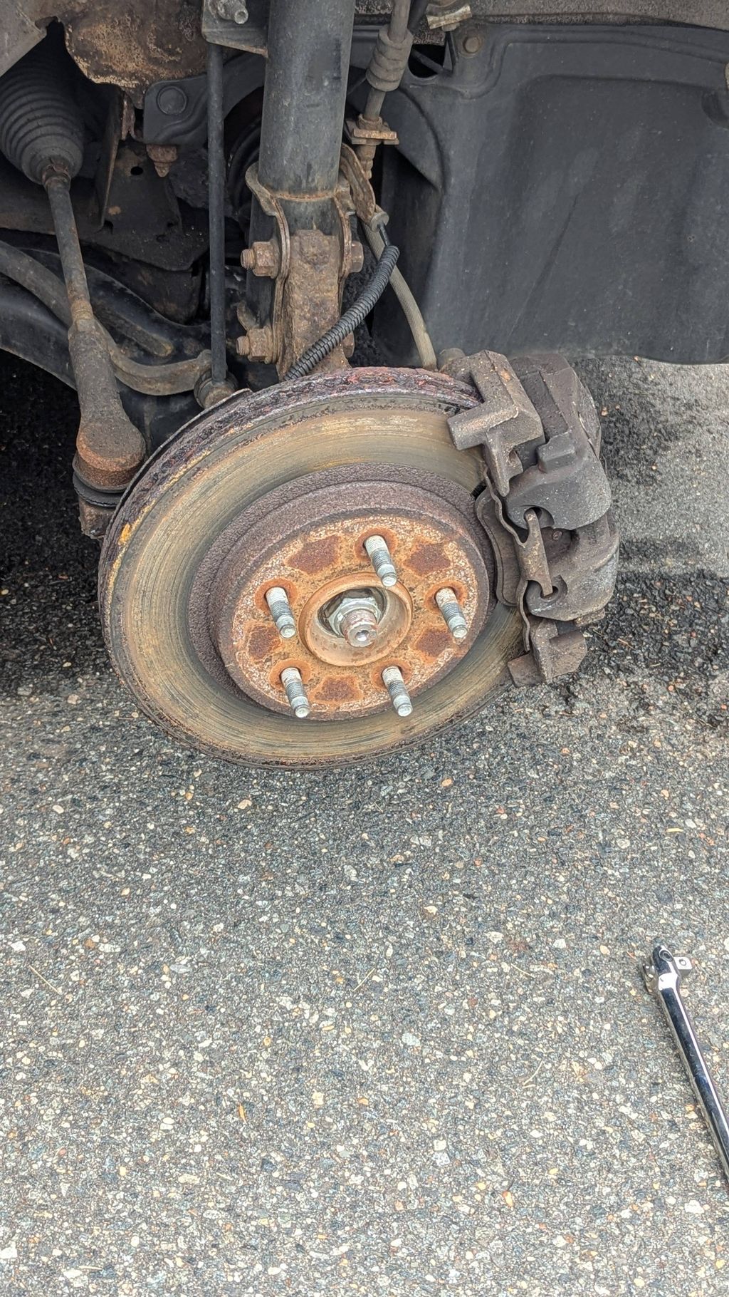 Rusted rotor 