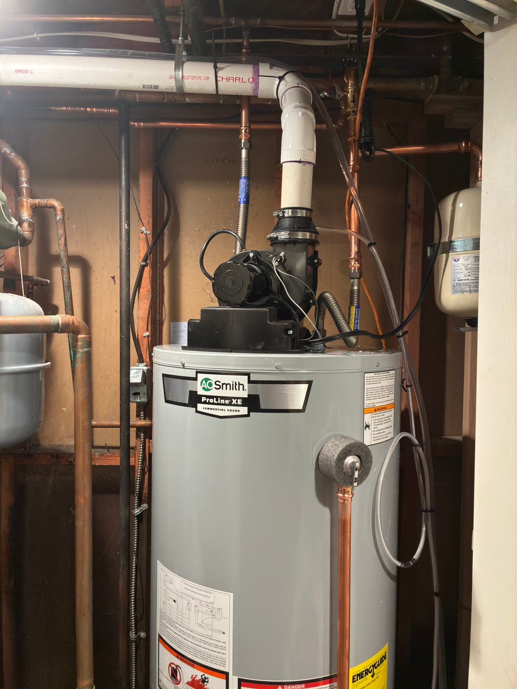 New power vent install and passed inspection.