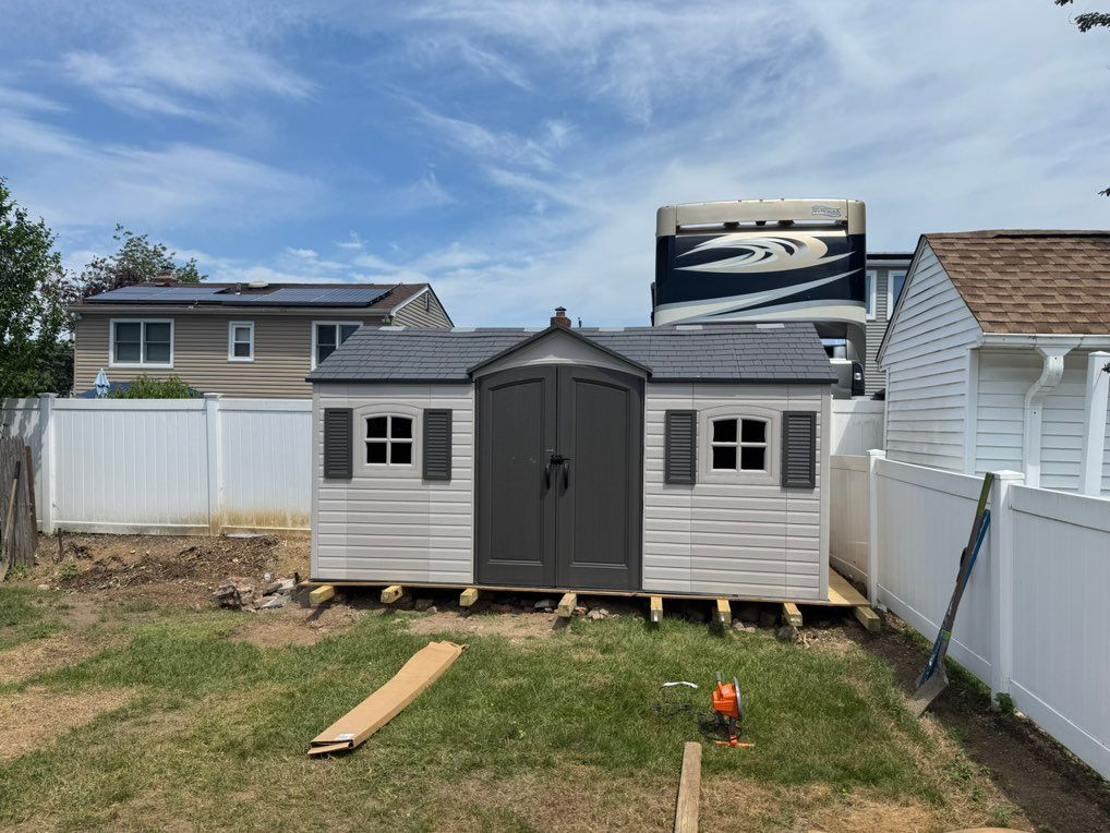 Outdoor tool shed: 15x7 ft 
$700 8 hour project 