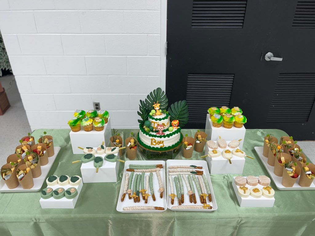 Everything provided by QKE except cake & cupcakes 
