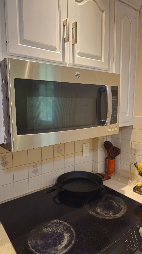 installing a microwave and hood through the wall