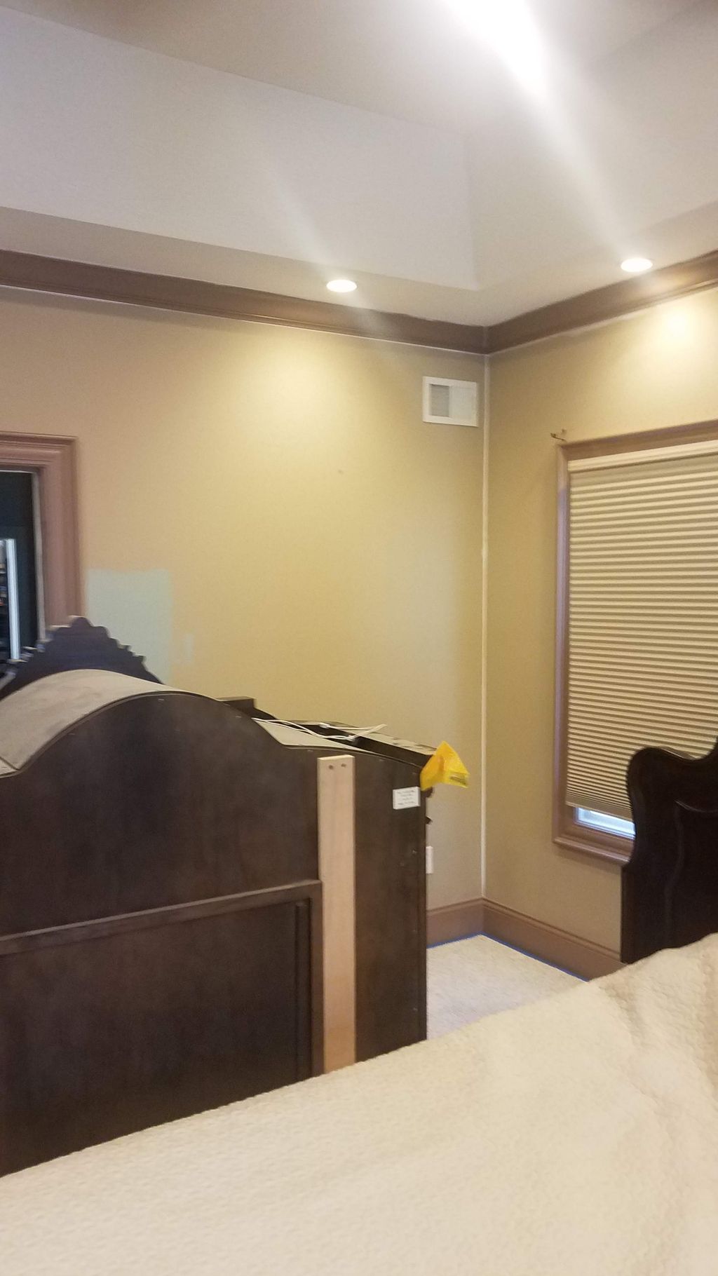 Bedroom trim and wall paint - Before