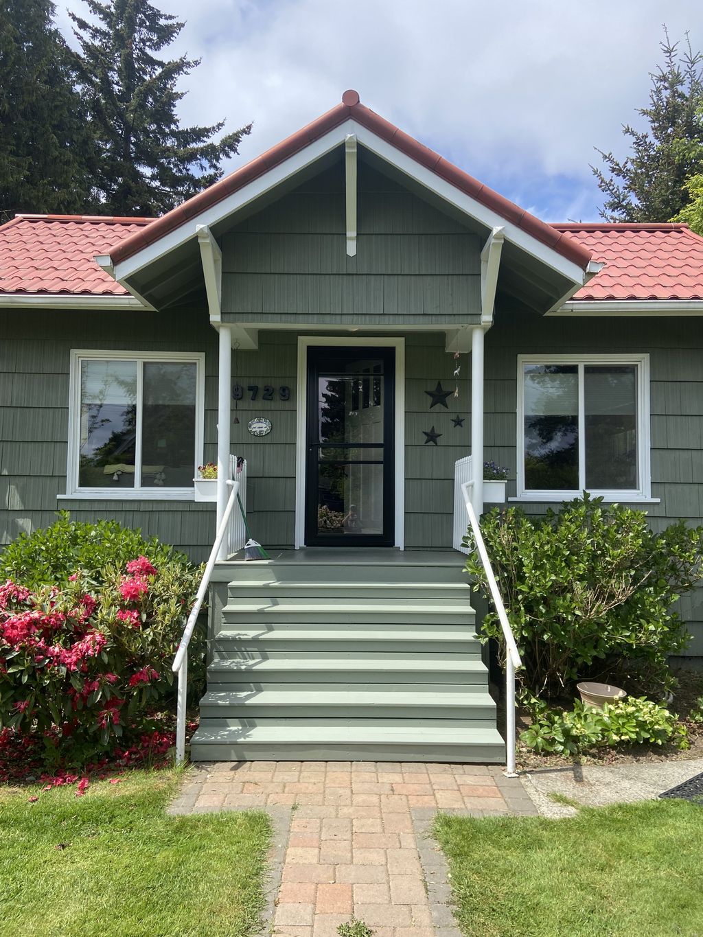 New porch and stairs
