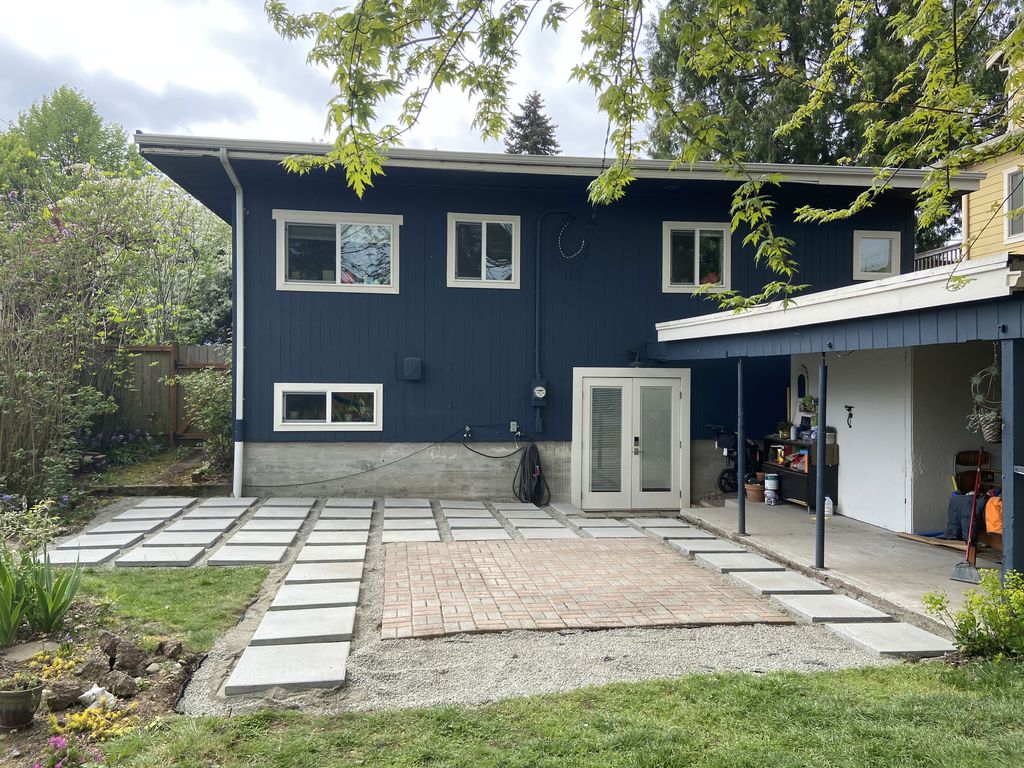 Paver patio installation