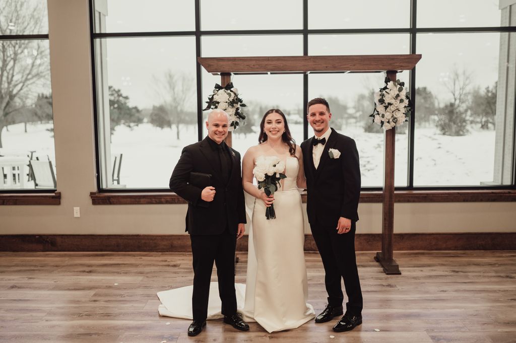 One amazing couple, one beautiful ceremony, and on
