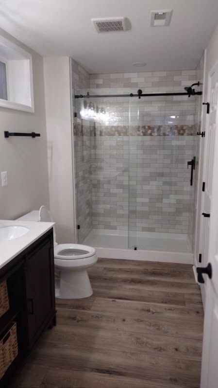 bathroom built and painted