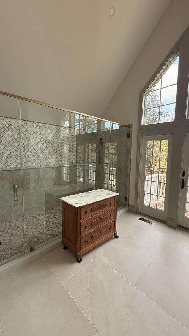 bathroom built and painted