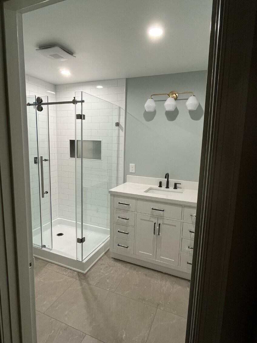 finished bathroom