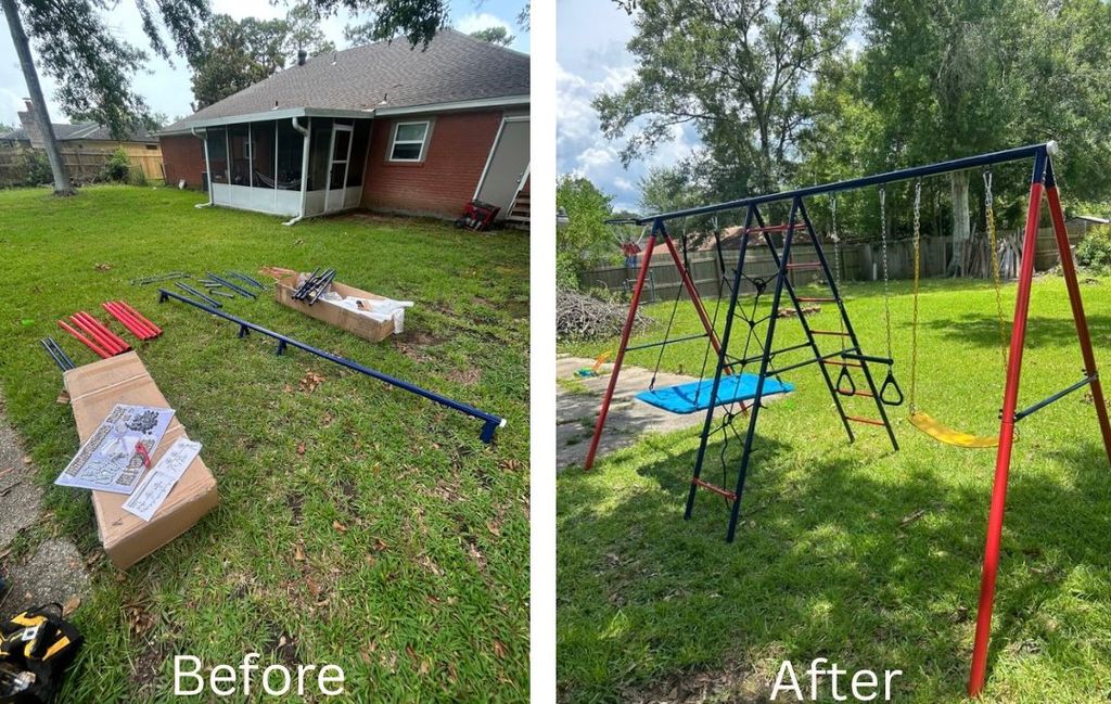 Swing set assembly