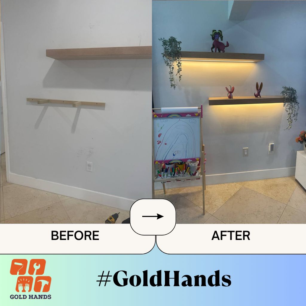LED Shelves Installation 