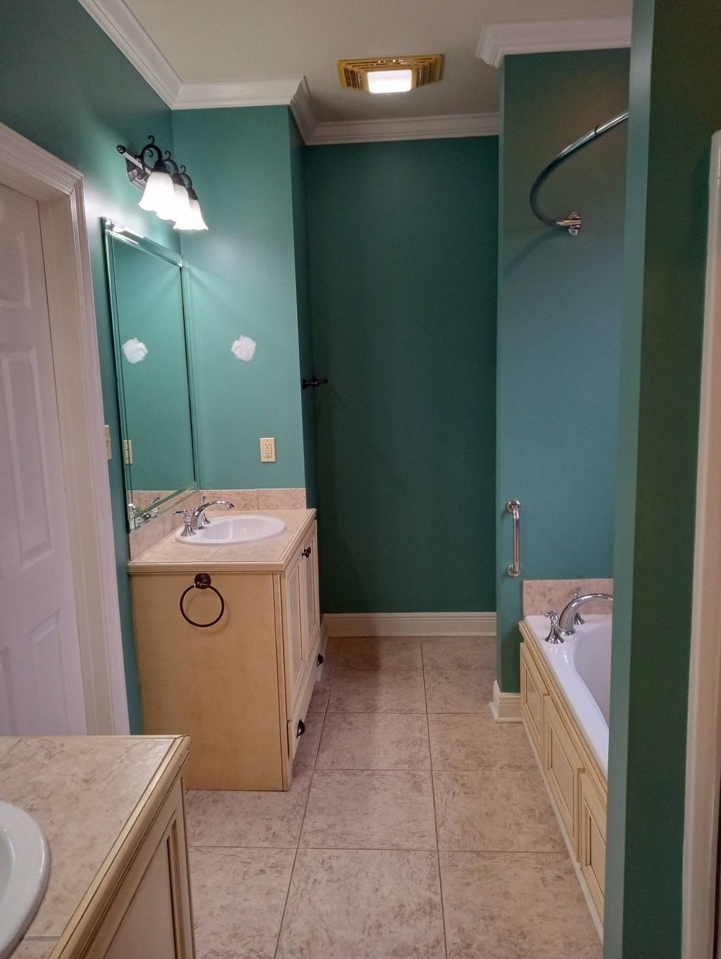 bathroom by Brazos painting