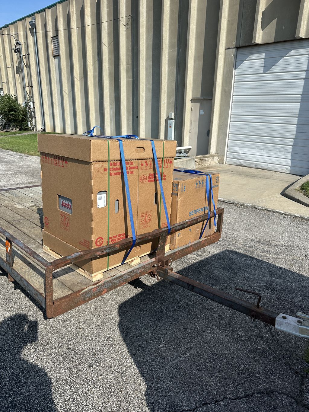 Picking up equipment before installation July 2025