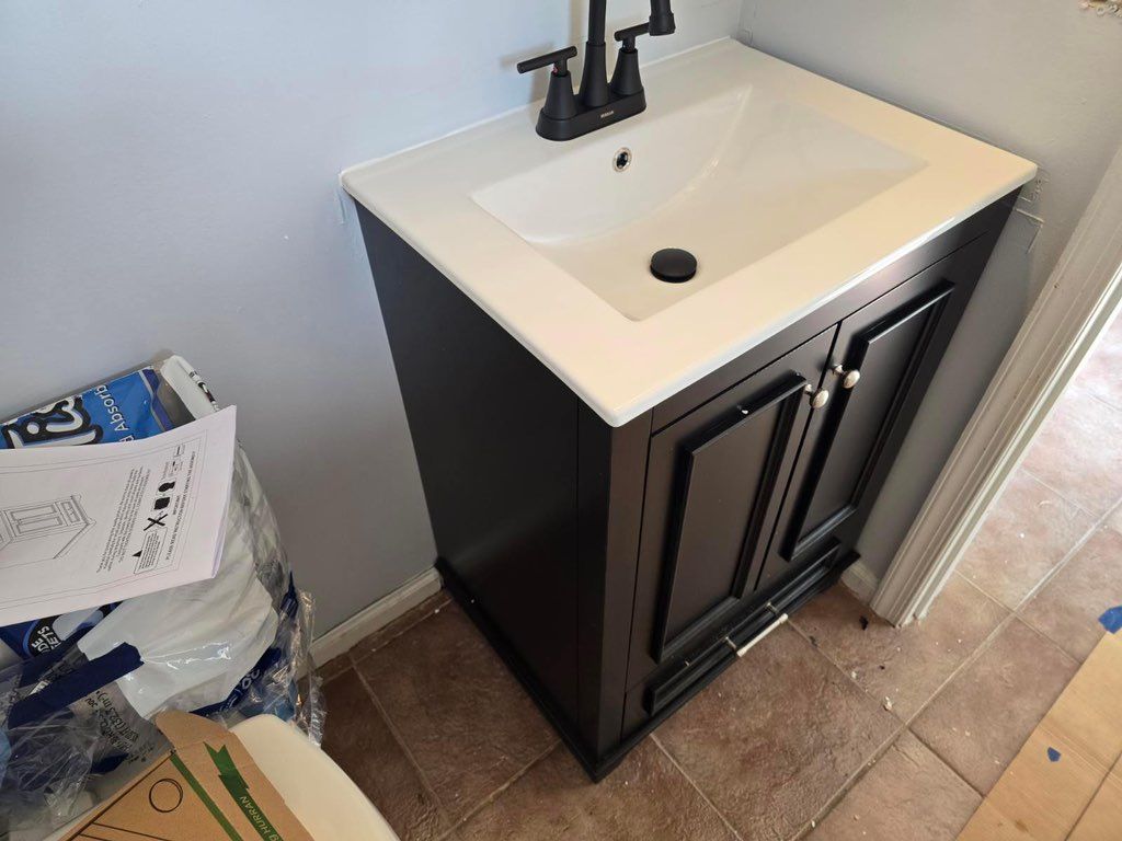 Vanity Installation For a Client 
