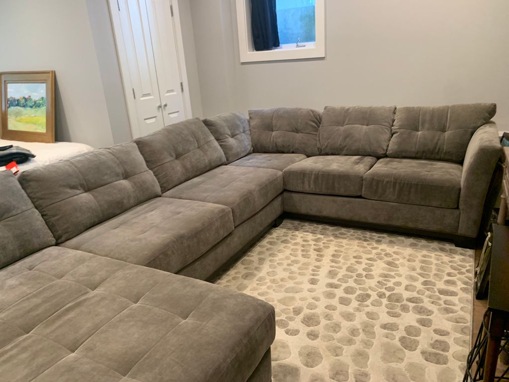 Basement office after