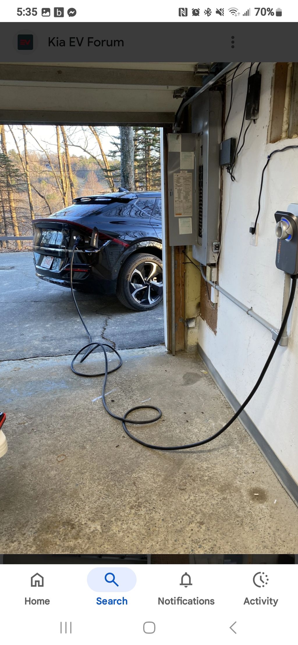 Electric Vehicle Charging station. 
