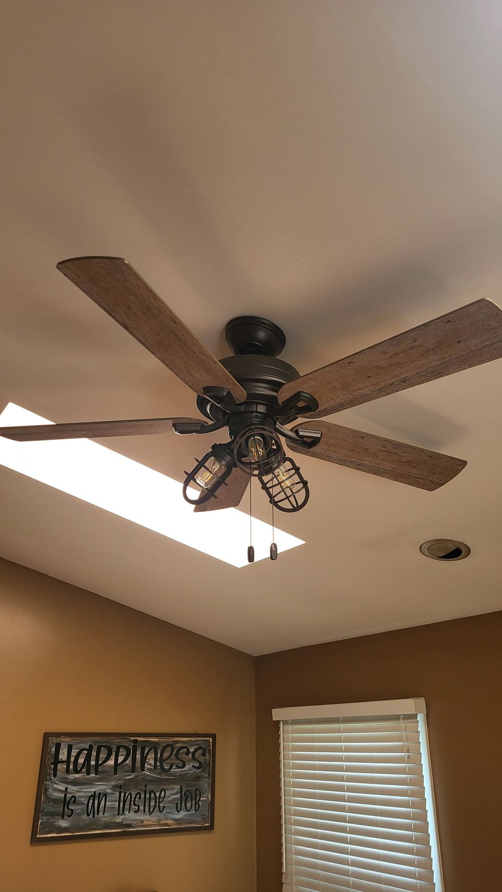 Ceiling fan replacement in Wheeling.
