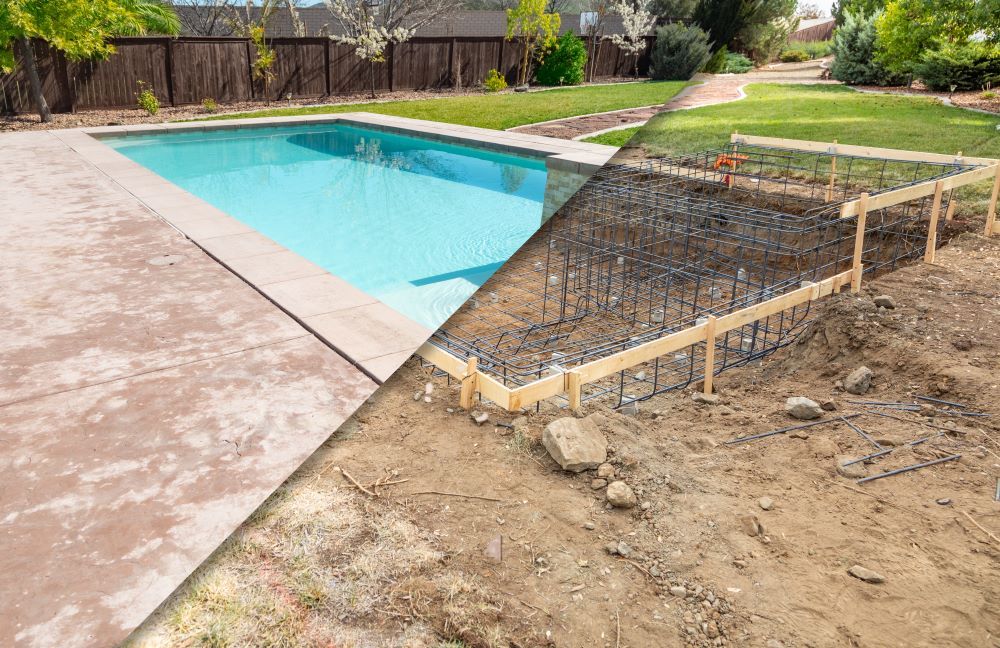 Before And After Pool Installation