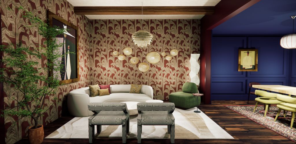 living room concept rendering