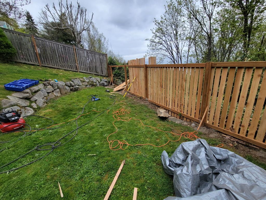 Seattle fence job building progression!
