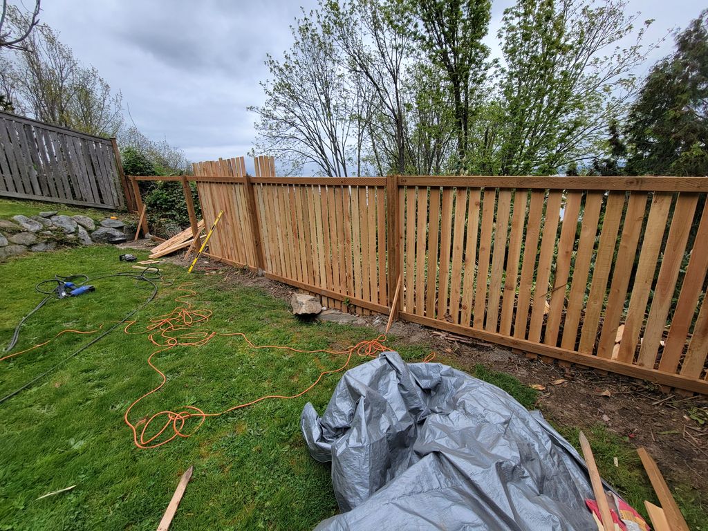 Seattle fence job building progression!