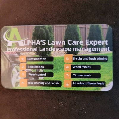 Avatar for Alpha's Lawn Care Expert