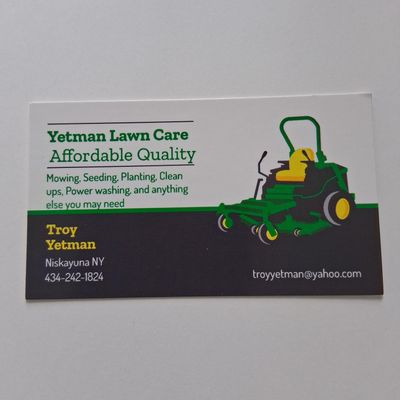 Avatar for Yetman Lawn Care
