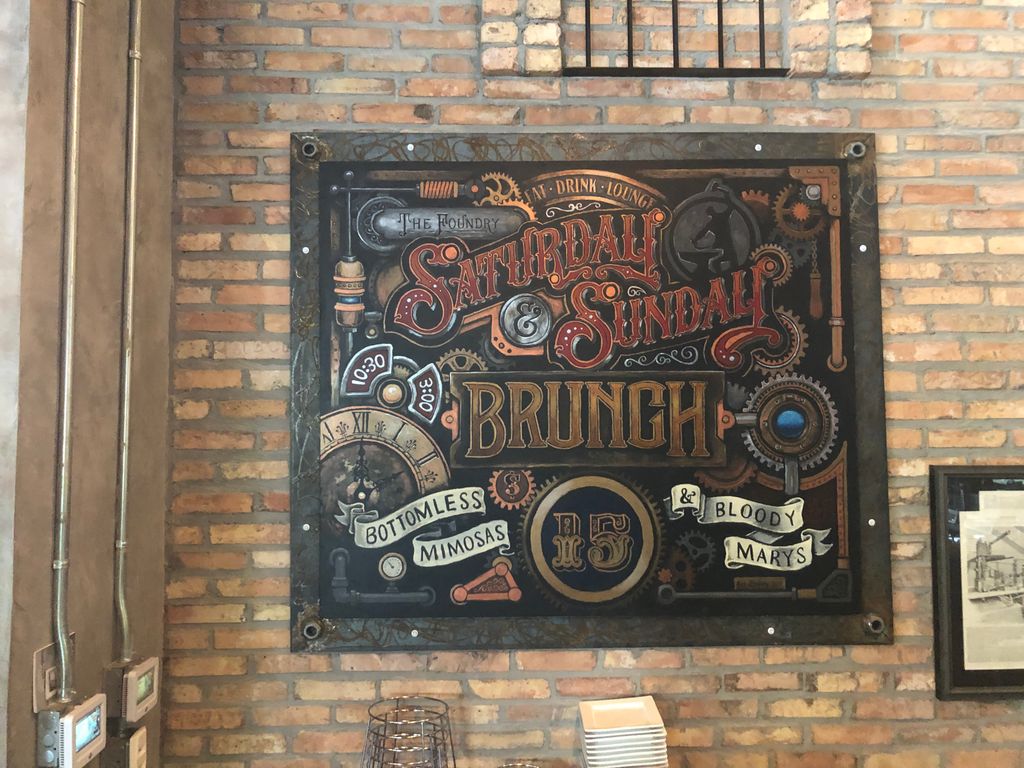The Foundry Steampunk chalkboard Sign - Pompano Be