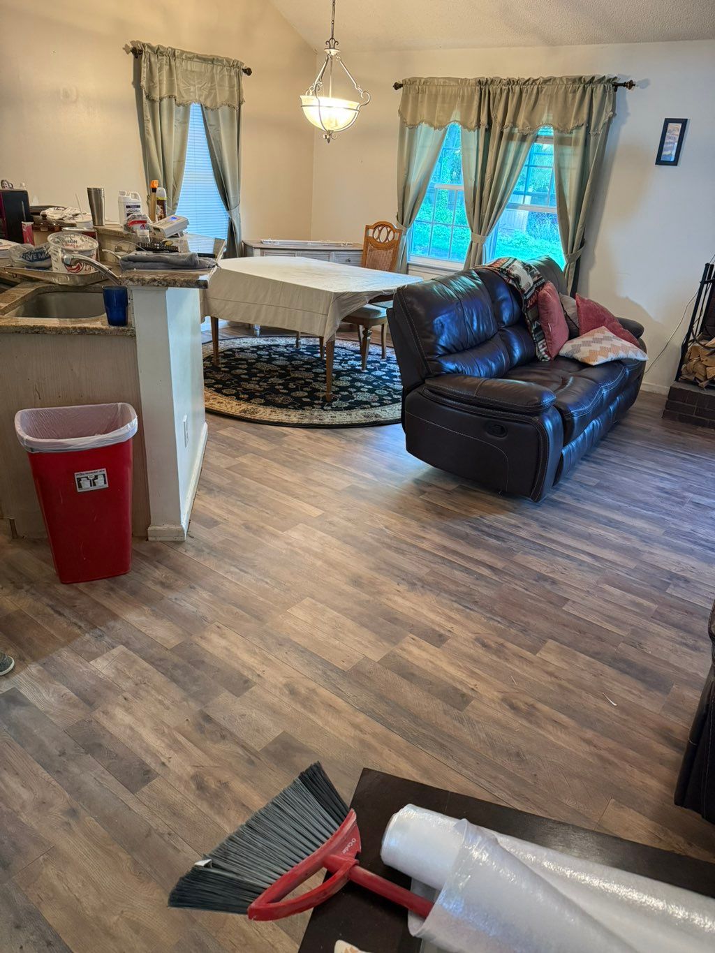 After new vynal flooring 