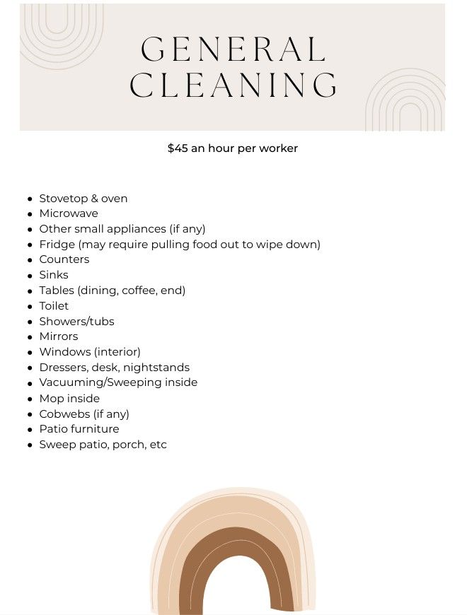 General Cleaning