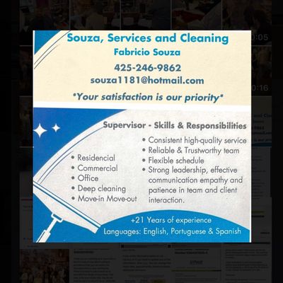 Avatar for Souza's Services and Cleaning