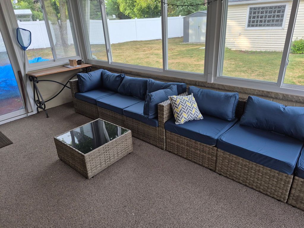 a little out door furniture that I assembled for a